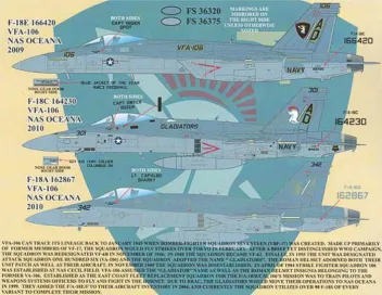 ABD48076 Hornet, Skyhawk & Super Hornet VFA-106 Gladiators