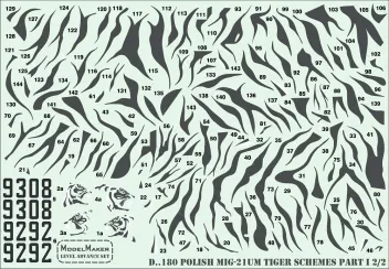 MOD72180 MiG-21UM Mongol-B Tiger-Finish