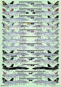 DXM14015 F-14A/B/D Tomcat VF-2, VF-14, VF-31, VF-32, VF-102, VF-103 & NSAWC