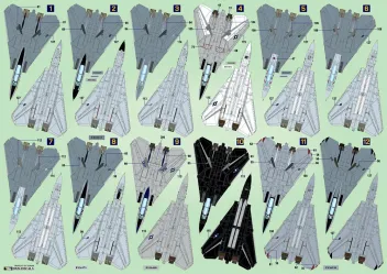 DXM14015 F-14A/B/D Tomcat VF-2, VF-14, VF-31, VF-32, VF-102, VF-103 & NSAWC