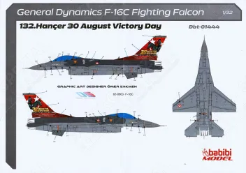 BBT32444 F-16C Block 50 Fighting Falcon 30th August Victory Day
