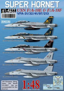 DXM48075 F/A-18E/F Super Hornet VFA-31, VFA-32, VFA-41, VFA-97 & VFA-213