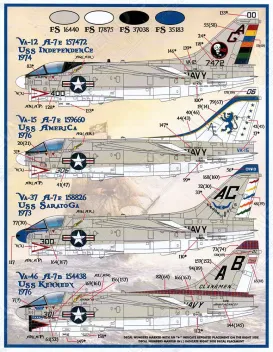 FD&S4836 A-7B/E Corsair II Colours & Markings Teil 1