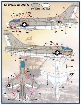FD&S4836 A-7B/E Corsair II Colours & Markings Teil 1
