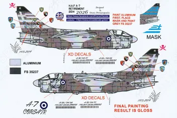 PRO722603 A-7E Corsair II griechische Luftwaffe Ausmusterung 2014