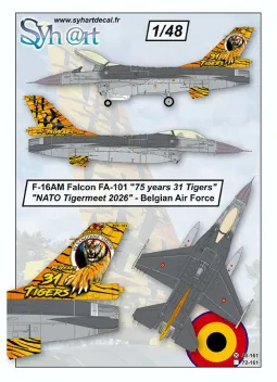 SY48161 F-16AM Block 20 Fighting Falcon NATO Tiger Meet 2026