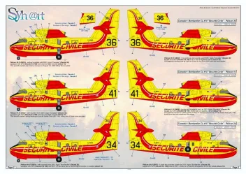 SY72912V2 Feuerlöschflugzeuge französischer Zivilschutz Teil 1