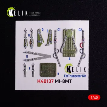 K48137 Mi-8MT Hip-H 3D-gedruckte Cockpitdetails