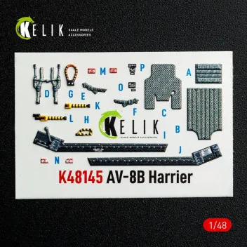 K48145 AV-8B Harrier 3D-gedruckte Cockpitdetails
