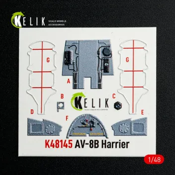 K48145 AV-8B Harrier 3D-gedruckte Cockpitdetails