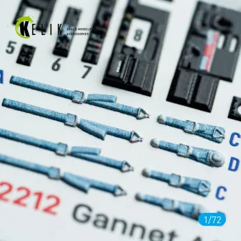 K72212 Gannet AS.1/AS.4 3D-gedruckte Cockpitdetails