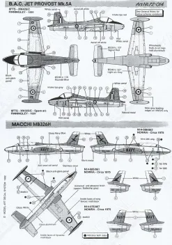 MA72014 Jet Provost, MB-326 & Tucano