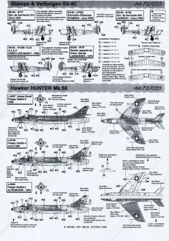 MA72055 Hunter, Mirage & SV.4