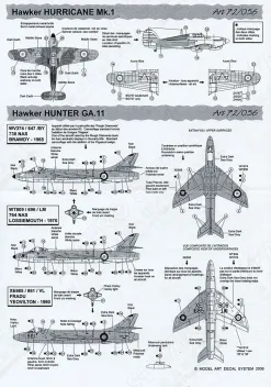 MA72056 Hunter, Hurricane & Mirage