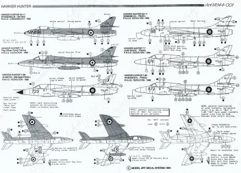 MA44001 Hunter, Kokarden & Seitenleitwerkbänder