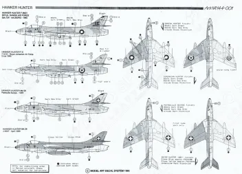 MA44001 Hunter, Kokarden & Seitenleitwerkbänder