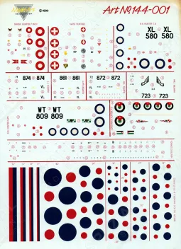 MA44001 Hunter, Kokarden & Seitenleitwerkbänder
