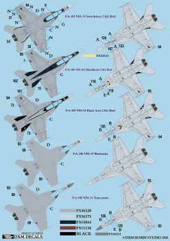 DXM72068 F/A-18E/F Super Hornet VFA-31, VFA-32, VFA-41, VFA-97 & VFA-213