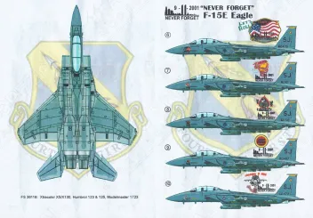 PSL48030 F-15E Strike Eagle 9/11 Never Forget
