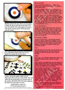 EXP120 White Decal Film for Inkjet Printer (Three Sheet Pack)