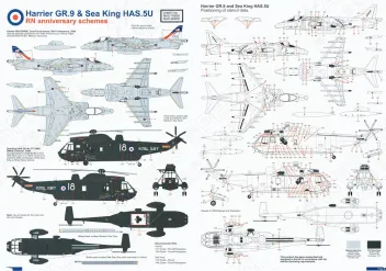 MAL72951 Harrier GR.9 & Sea King HAS.5U Jubiläumsanstriche RAF & Royal Navy