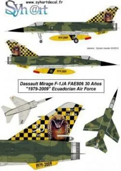 SY48060 Mirage F1JA Sonderanstrich Luftwaffe Ecuadors