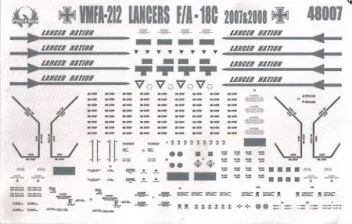 PHD4807 F/A-18C Hornet VMFA-212 Lancers