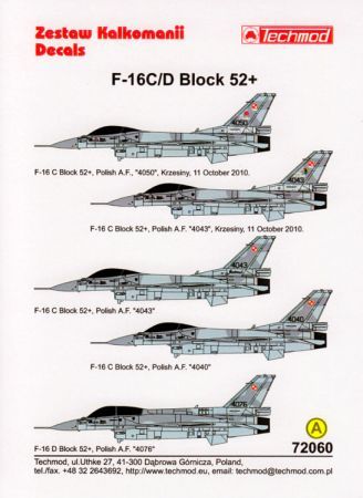 TMD72060 F-16C/D Block 52+ Fighting Falcon