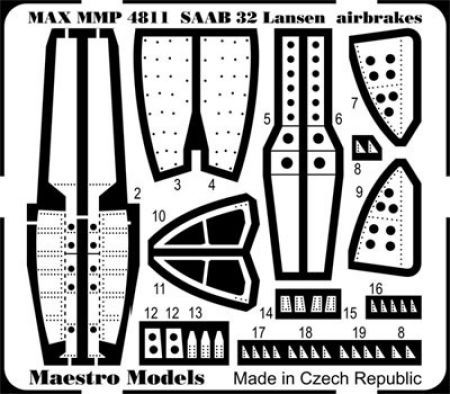 MMP4811 Saab 32 Lansen Luftbremsen