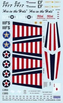 CDD4803 F-16C Fighting Falcon 111th FS Anniversary Finish