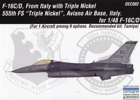 CDD4802 F-16C/D Fighting Falcon 555th FS Triple Nickle
