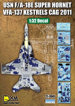DXM32001 F/A-18E Super Hornet Digital-Tarnung VFA-137 Kestrels