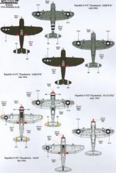 XD72153 P-47C/D Thunderbolt Bomber Formations-Monitore