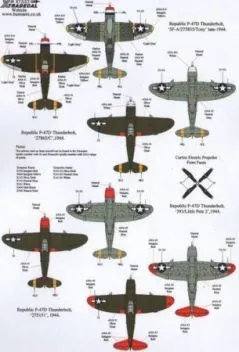 XD72153 P-47C/D Thunderbolt Bomber Formations-Monitore