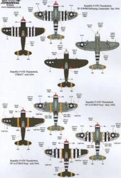 XD72153 P-47C/D Thunderbolt Bomber Formations-Monitore