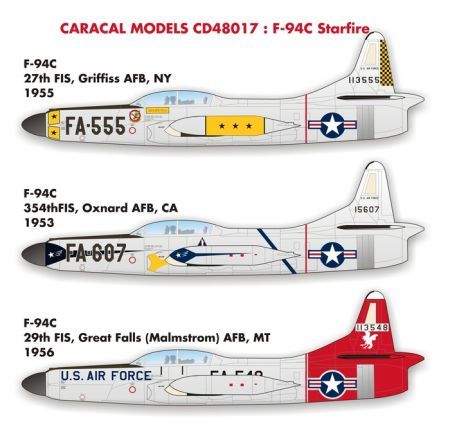 CD48017 F-94C Starfire U.S. Air Force 1953-1956