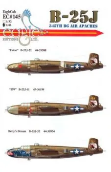 ECD48145 B-25J Mitchell 345th BG Air Apaches