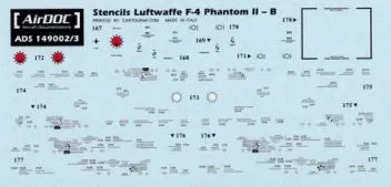 ADMS493 RF-4E Phantom II Stencils Norm 72