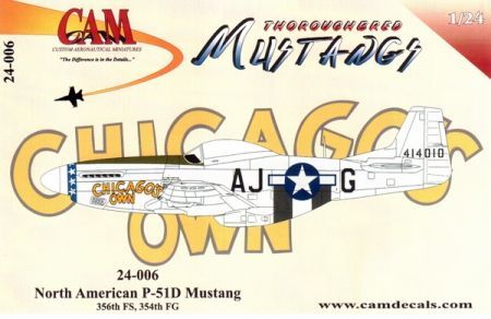 CAM24006 P-51D Mustang (Chicago’s Own), 356th FS/354th FG