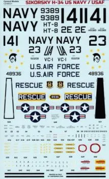 CD48031 Sikorsky H-34 U.S. Navy & U.S. Air Force