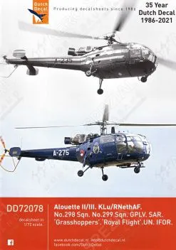 DD72078 Alouette II & Alouette III niederländische Luftwaffe