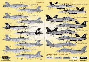 DXM14014 U.S. Navy Tomcats, Hornets, Super Hornets & Growlers