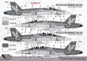 DXM31517 F/A-18C/D Hornet VX-9 Vampires