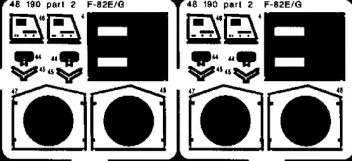 ED48190 F-82E/G Twin Mustang Detail Set; 1 Set