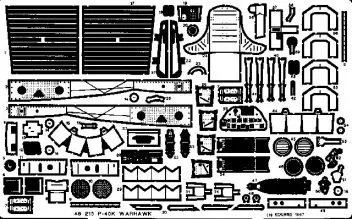 ED48213 P-40K Warhawk Detail Set
