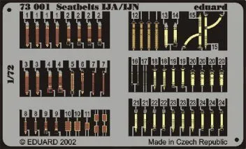 ED73001 Seat Belts IJN (Japanese Navy) and IJA (Japanese Army)