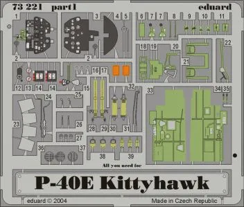 ED73221 P-40E Warhawk Detail Set