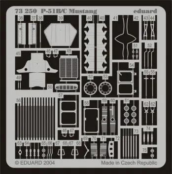 ED73250 P-51B/C Mustang Detail Set