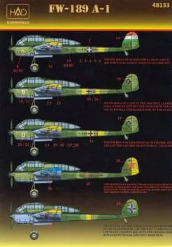 HUN48133 Fw 189 A-1 deutsche, ungarische, slowakische & sowjetische Luftwaffe