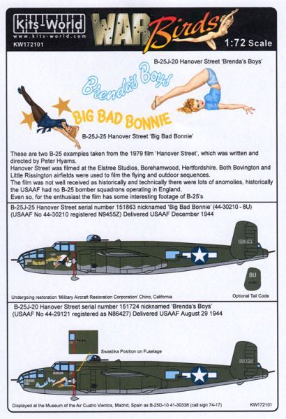 KW172101 B-25J Mitchell: Big Bad Bonnie & Brendas Boys